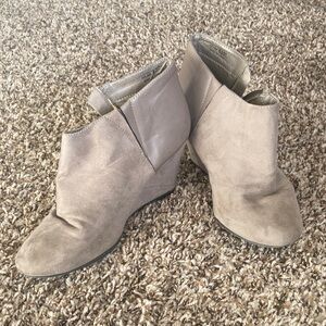 CL by Laundry Taupe Ankle Booties